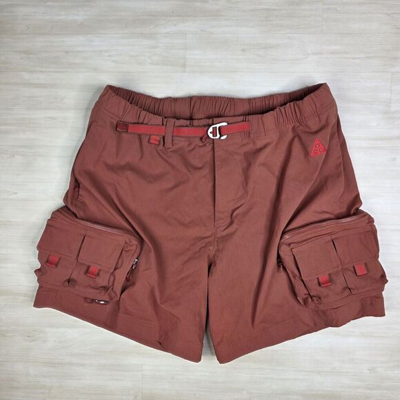 Nike ACG Outdoor Hiking Cargo Shorts Dark Rust Redstone DH8347-670 Size‎ XXL - Picture 1 of 10
